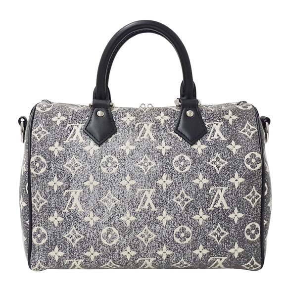 Louis Vuitton Monogram Jacquard Denim Women's Speedy Bandouliere Bag, Size 25... - Picture 2 of 14
